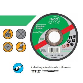 TARCZA DO SZLIFOWANIA KAMIENIA INCOFLEX 125 x 6,0mm