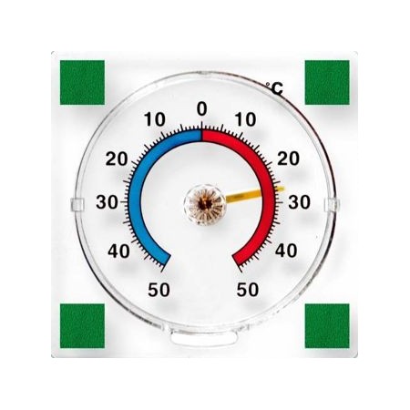 TERMOMETR ZAOKIENNY BIMETALICZNY 75 x 75mm