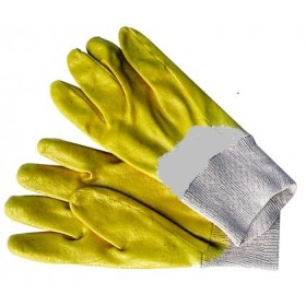 RĘKAWICE GUMA-ŻÓŁTE NITRYLOWE