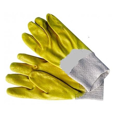 RĘKAWICE GUMA-ŻÓŁTE NITRYLOWE