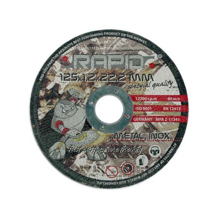 MAR-POL TARCZA DO METALU RAPID  125 x 1,0 x 22,2mm