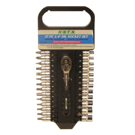 HONITON ZESTAW KLUCZY  27 ELEMENTÓW 1/4"      1127