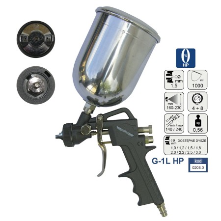 ADLER PISTOLET LAK.G. HP 1.5mm G-1L