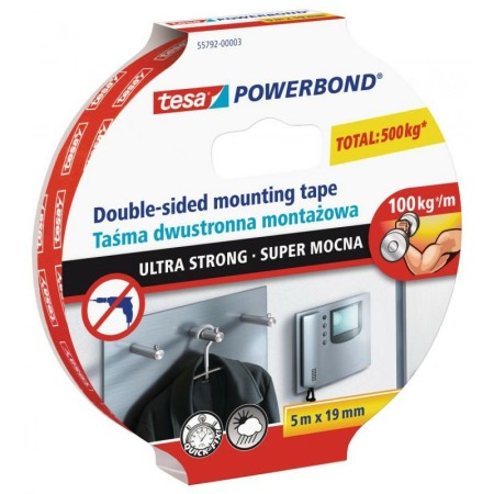 TESA TAŚMA DWUSTRONNA POWERBOND 5m x 19mm ULTRA STRONG