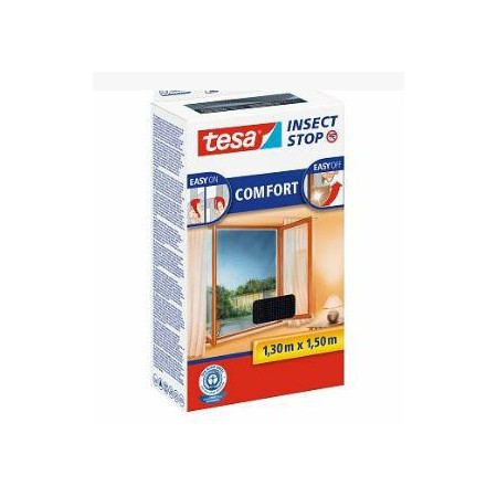 TESA MOSKITIERA OKIENNA CZARNA 1,3m x 1,5m COMFORT
