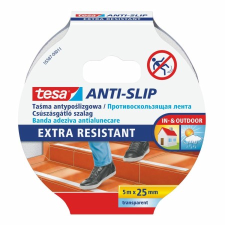 TESA TAŚMA ANTYPOŚLIZGOWA PRZEZROCZYSTA 5m x 25mm