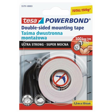 TESA TAŚMA DWUSTRONNA POWERBOND 1,5m x 19mm ULTRA STRONG