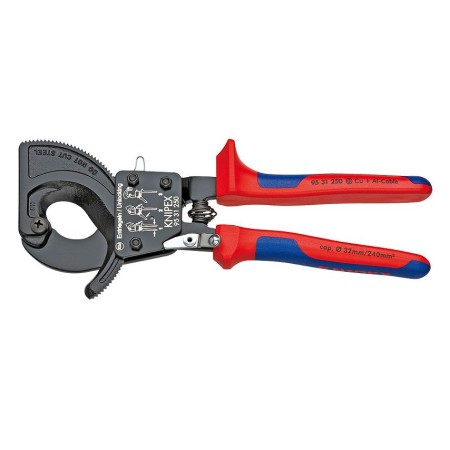 KNIPEX NOŻYCE DO CIĘCIA KABLI I PRZEWODÓW DO 32mm ZAPADKOWE