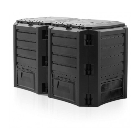 PROSPERPLAST KOMPOSTOWNIK  800L CZARNY MODULE 2-SEGMENTY 1350 x 719 x 826mm