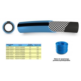 WĄŻ DO SPRĘŻONEGO POWIETRZA FI   12,5mm x 25m, NIEBIESKI, PROFESIONALNY
