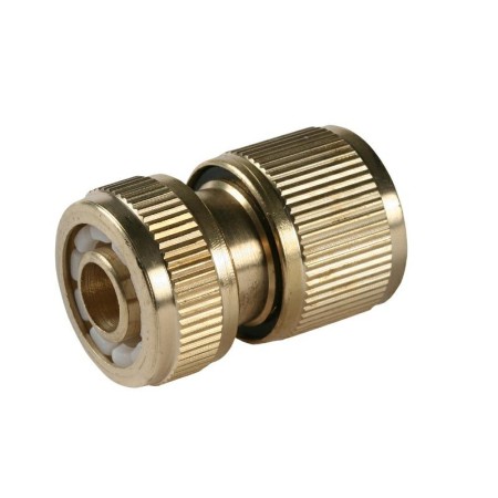 GREENMILL SZYBKOZŁĄCZE DO WĘŻA OGRODOWEGO  MOSIĘŻNE  1/2" Z FUNKCJĄ STOP