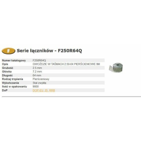 BOSTITCH GWOŹDZIE F