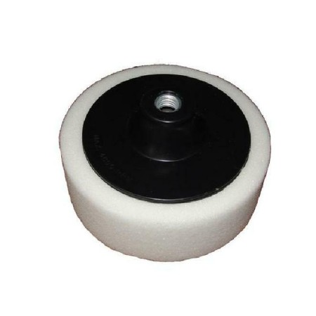 DYSK 125mm POLERSKI GĄBKA BIAŁA M14 TWARDA/SILVER