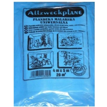 FOLIA 4 x 5m BUDOWLANA NIEBIESKA EXTRA HERMES