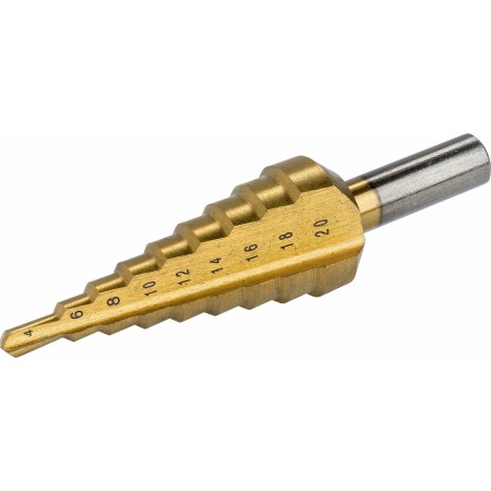 CONDOR WIERTŁO STOPNIOWE 4-20mm HSS, TYTANOWA POWŁOKA