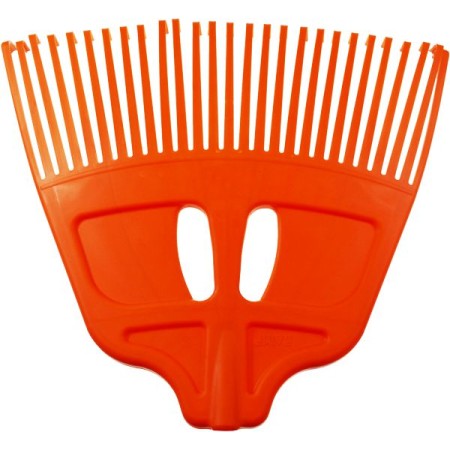 GRABIE PLASTIKOWE DO LIŚCI POMARAŃCZOWE NIEOPRAWIONE XL