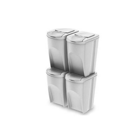 KEDEN KOSZ NA ŚMIECI SORTIBOX - POPIELATY