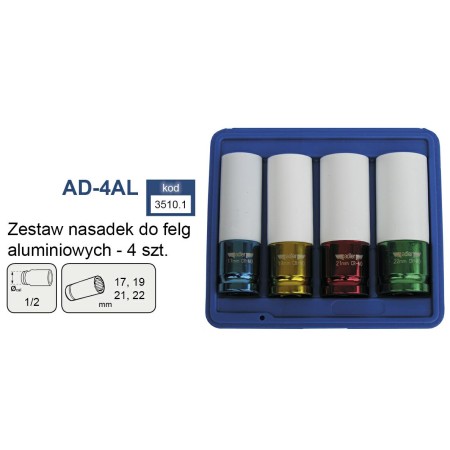 ADLER NASADKI UDAROWE DO FELG 4szt. AD-4AL