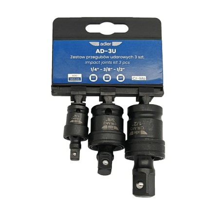 ADLER ZESTAW PRZEGUBÓW UDAROWYCH 3szt AD-3U