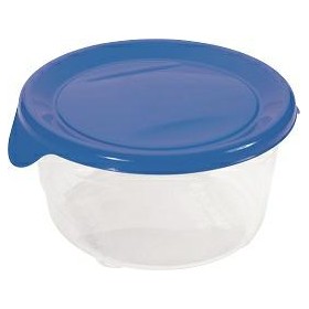 CURVER POJEMNIK NA ŻYWNOŚĆ "FRESH&GO" OKRĄGŁY 0,5L   /NIEBIESKI/ TRANSPARENTNY