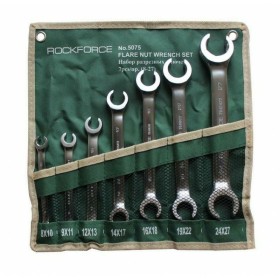 ROCKFORCE KLUCZ PŁASKI PÓŁOTWARTY kpl. 7szt. 8-27mm