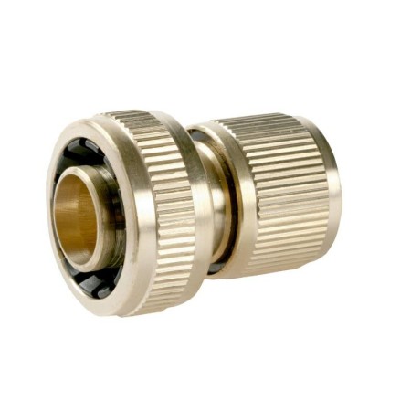 GREENMILL SZYBKOZŁĄCZE DO WĘŻA OGRODOWEGO MOSIĘŻNE  3/4" Z FUNKCJĄ STOP