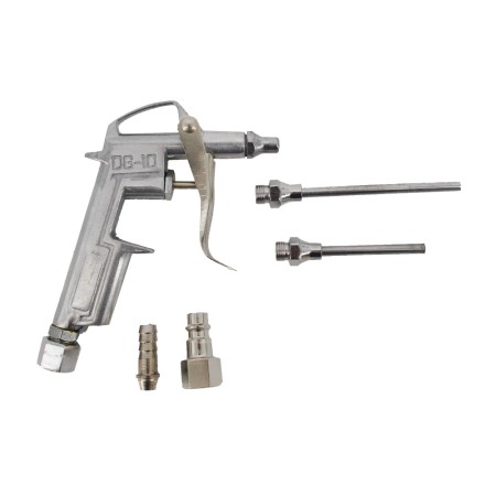 PISTOLET DO PRZEDMUCHIWANIA + KOŃCÓWKI SILVER