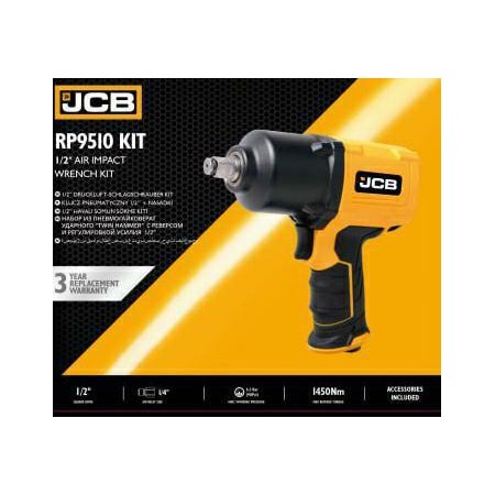 JCB PNEUMATYCZNY KLUCZ 1/2" + NASADKI