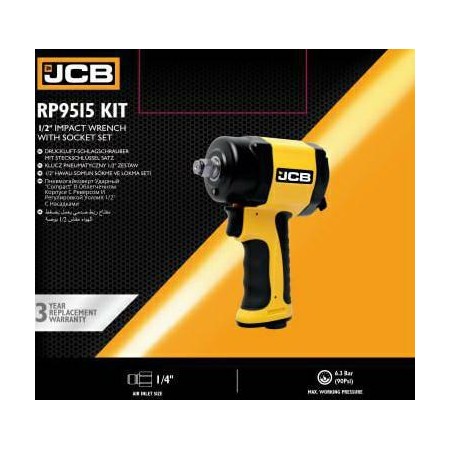 JCB PNEUMATYCZNY KLUCZ 1/2" + NASADKI