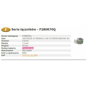 BOSTITCH GWOŹDZIE F 2,80-70 R Q 9m