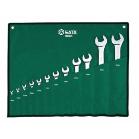 SATA KLUCZE PŁASKO-OCZKOWE 12szt. SASZETKA