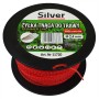 ŻYŁKA TNĄCA 2,4x100m  SKRĘCONA/KARBOWANA DUO-LINE  /SILVER