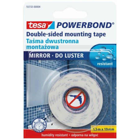TESA TAŚMA DWUSTRONNA POWERBOND 1,5m x 19mm DO LUSTER