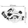 Pilarka tarczowa akumulatorowa Bosch GKS 18V-57 G 165 mm 57 mm