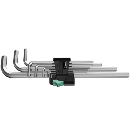 WERA ZESTAW IMBUSÓW TRZPIENIOWYCH DŁUGICH 9szt. 1,5 - 10 mm