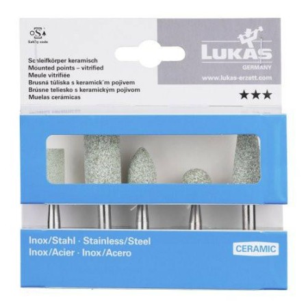 LUKAS ŚCIERNICA TRZPIENIOWA ZESTAW 5szt. CERAMICZNE NIERDZEWKA/STAL
