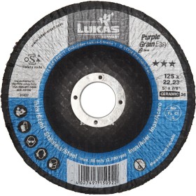 LUKAS ŚCIERNICA TALERZOWA 125mm P60 PURPLE GRAIN