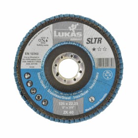 LUKAS ŚCIERNICA LISTKOWA 125mm P 40 SLTR INOX CYRKONOWA