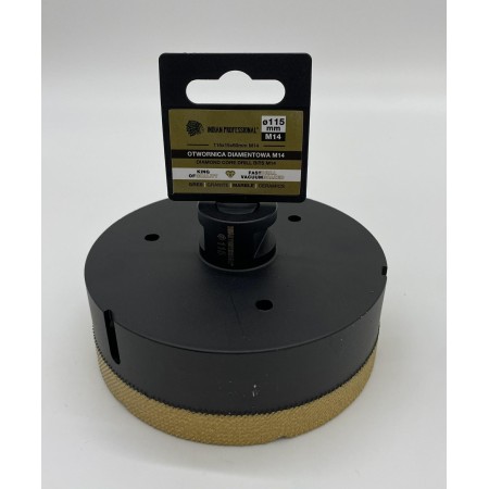 KORONA DIAMENTOWA M14 115mm WIERCENIE NA SUCHO /INDIAN PROFESSIONAL