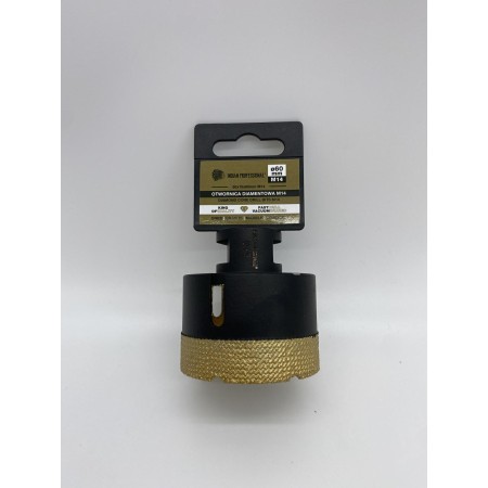 KORONA DIAMENTOWA M14  60mm WIERCENIE NA SUCHO /INDIAN PROFESSIONAL