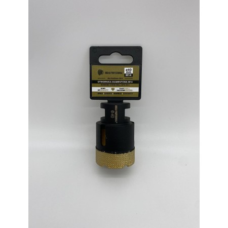 KORONA DIAMENTOWA M14  40mm WIERCENIE NA SUCHO /INDIAN PROFESSIONAL