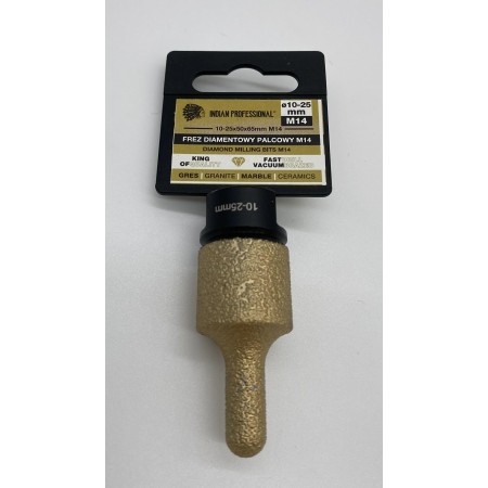 FREZ DIAMENTOWY PALCOWY M14  10-25mm /INDIAN PROFESSIONAL