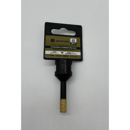 KORONA DIAMENTOWA M14   8mm WIERCENIE NA SUCHO /INDIAN PROFESSIONAL
