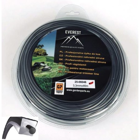 ŻYŁKA TNĄCA DUAL POWER LINE 3,30mm 46M EVEREST