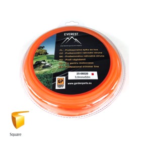 ŻYŁKA TNĄCA KWADRATOWA 3,0mm  52M EVEREST