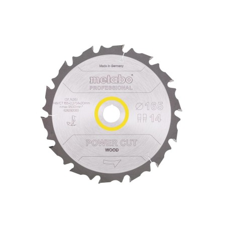 METABO PIŁA TARCZOWA FZ/FA 165x20x14z    POWER CUT WOOD PROFESSIONAL