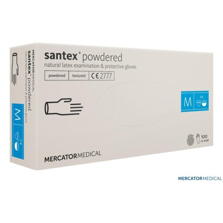 RĘKAWICE LATEKSOWE PUDROWANE/100szt.