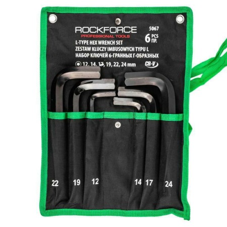 ROCKFORCE KLUCZ IMBUS kpl. 6el.   12-24mm