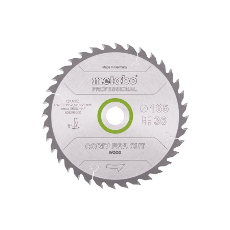 METABO PIŁA TARCZOWA HW/CT 165x20x38z    CORDLESS CUT WOOD PROFESSIONAL