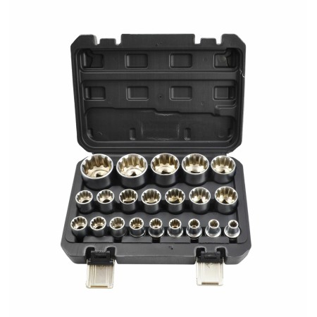 AWTOOLS ZESTAW NASADEK SPLINE 21el. 12-KĄT. BLACK LINE